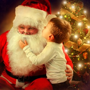 Nicolaus Weihnachtsmann mit Kind
