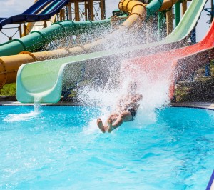 Schwimmbad Lippstadt mit Wasserrutsche im Schwimmbad Lippstadt und Umgebung